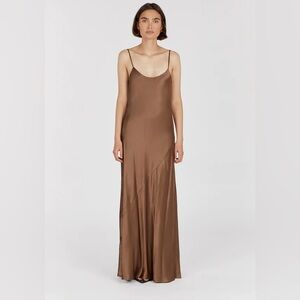 MYA COCO SATIN SLIP MAXI DRESS